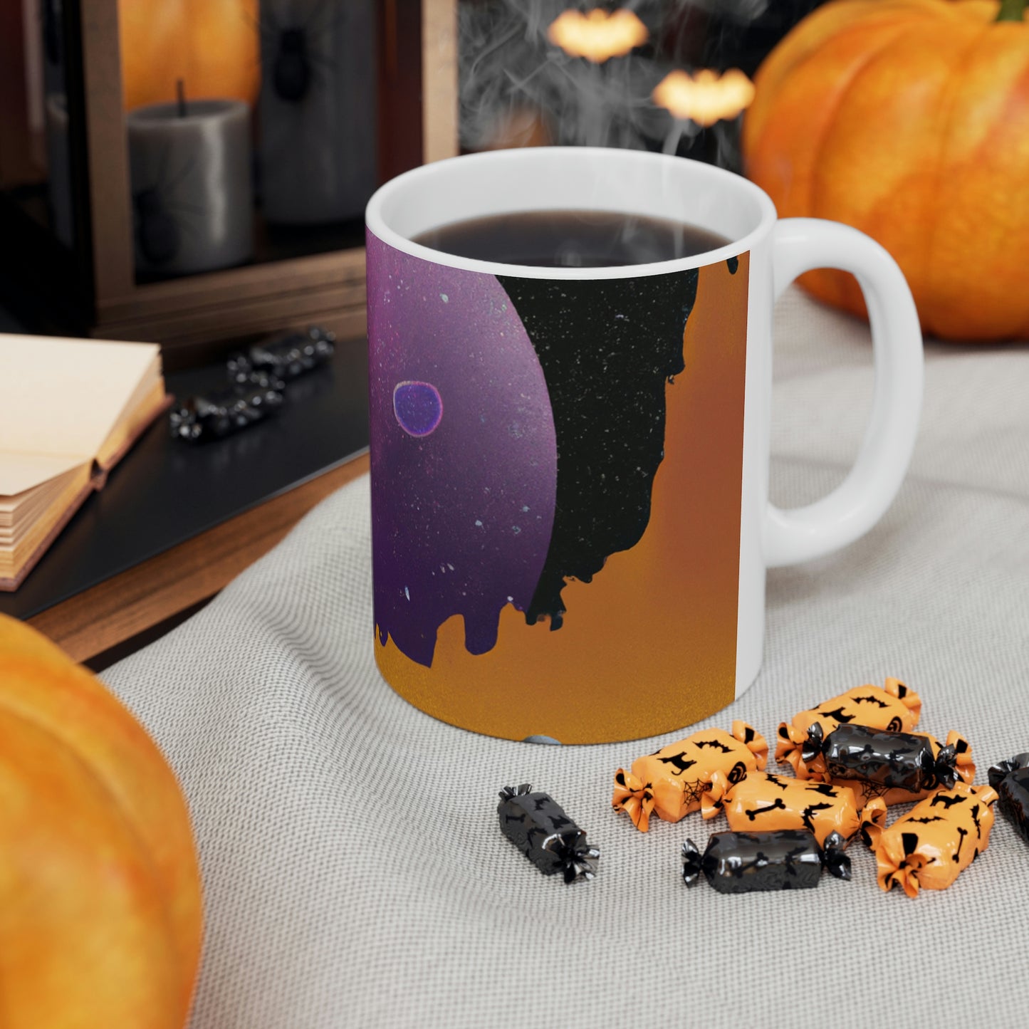 "Exploring the Unknown: The Adventures of a Space Captain and the Mysterious Planet" - The Alien Ceramic Mug 11 oz