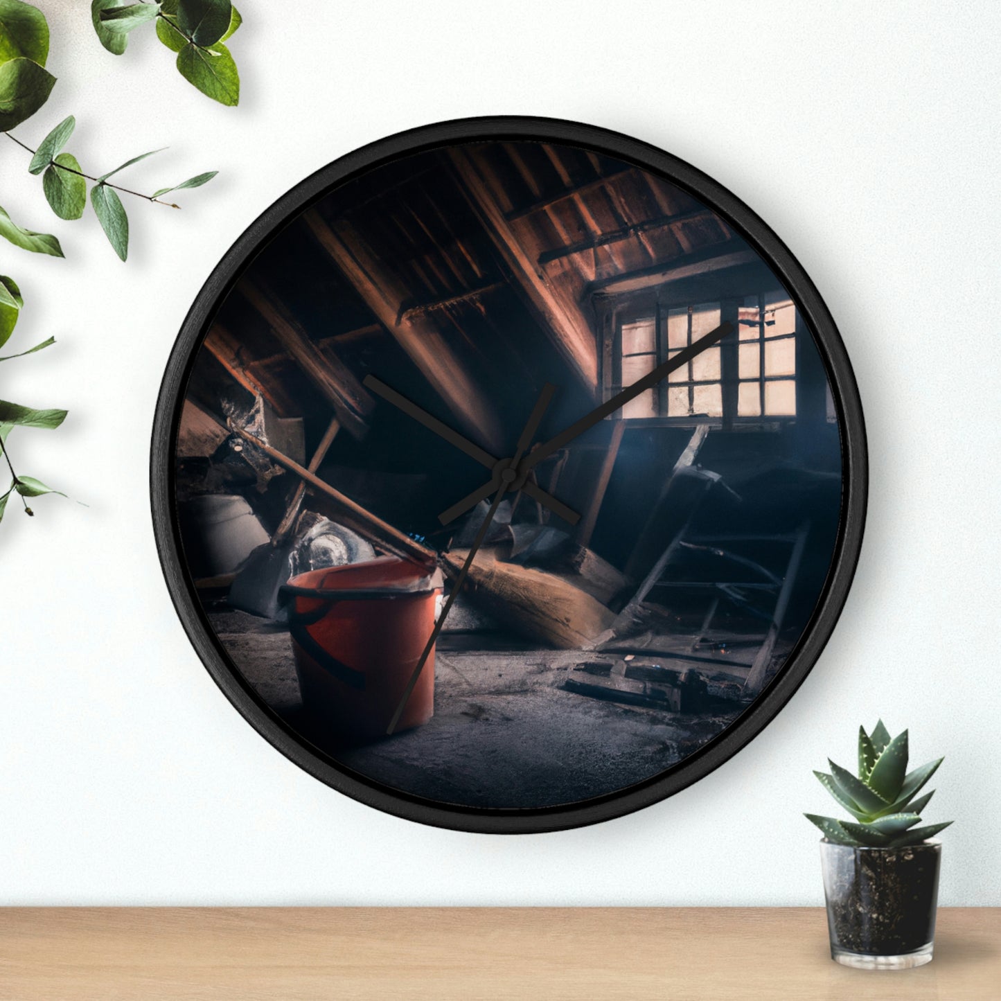 "Dusty Hopes in an Abandoned Attic" - The Alien Wall Clock