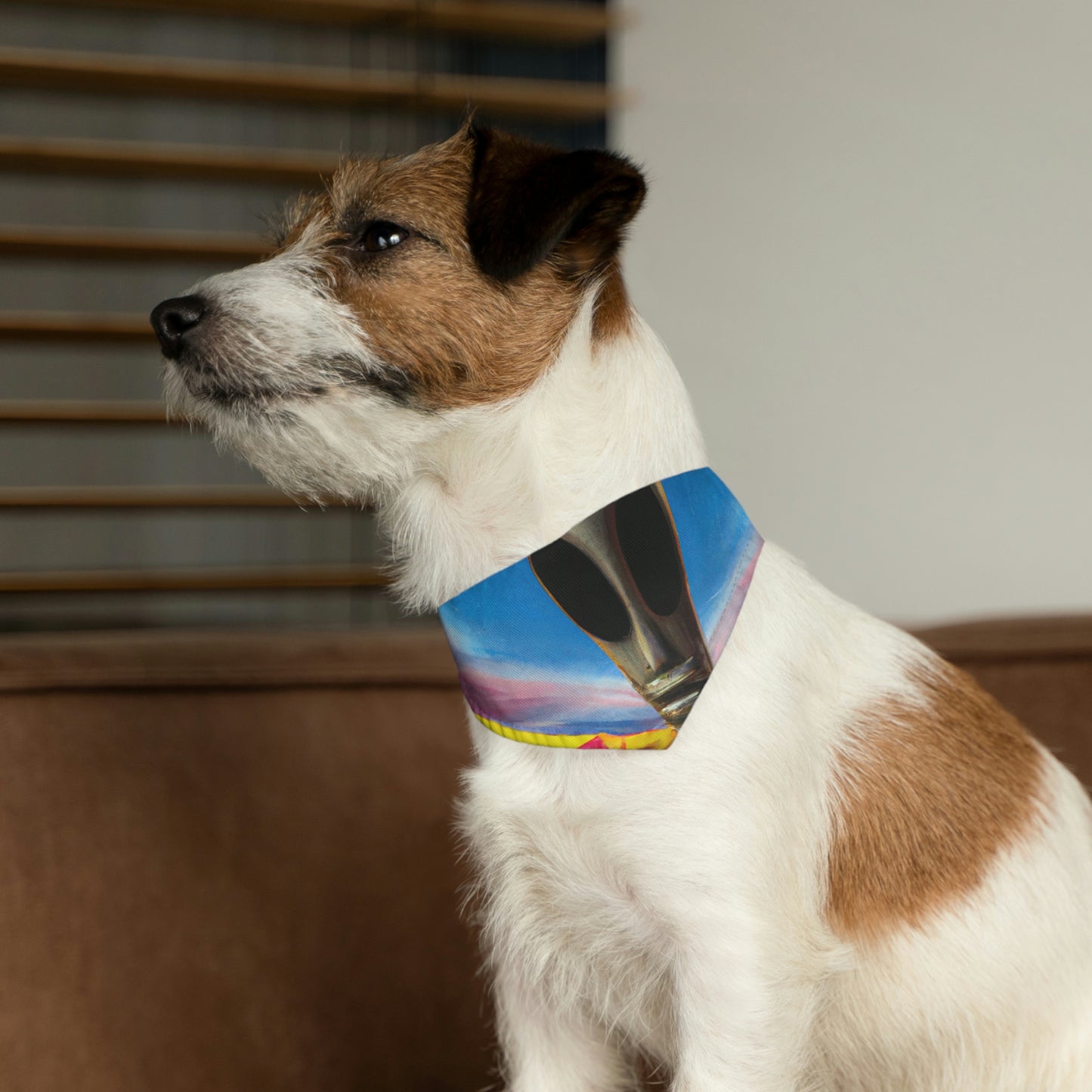 "Fair Invaders: A Cosmic Crash Course" - The Alien Pet Bandana Collar