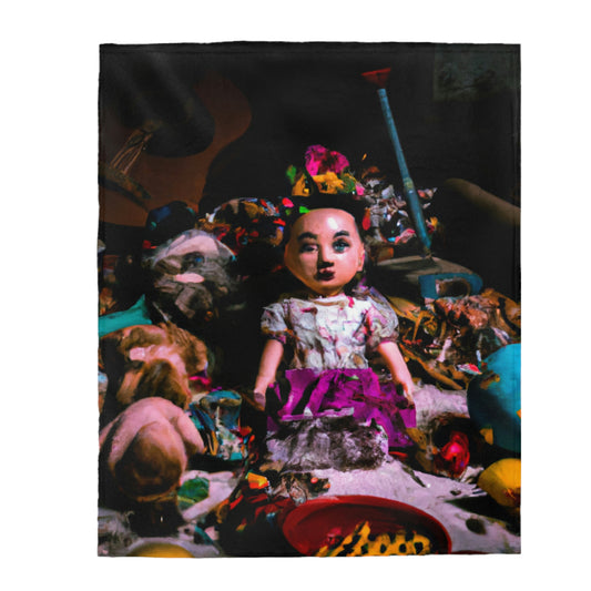 "Broken Playthings in the Dark." - The Alien Velveteen Plush Blanket