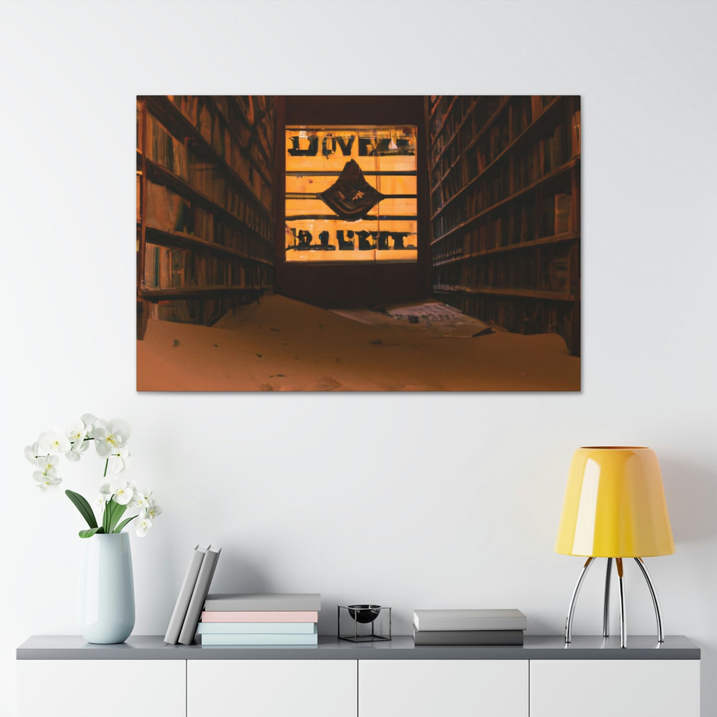 "La biblioteca olvidada del desierto" - The Alien Canva