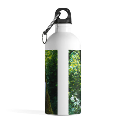 "Enchantment in Oil: A Young Artist's Vision of a Magical Forest" - The Alien Stainless Steel Water Bottle