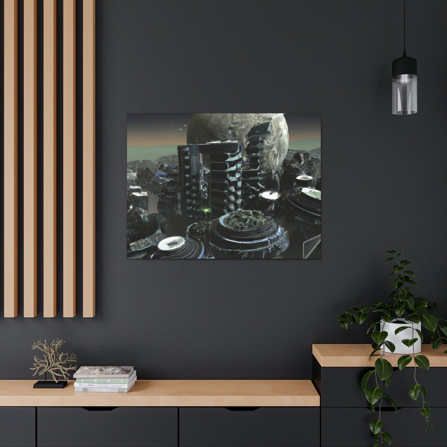 "El fin del mundo de la ciudad espacial" - The Alien Canva