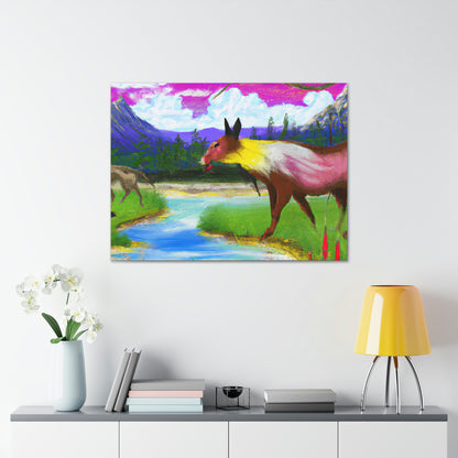 "Celebrating My Heritage: Painting Our Animals in Their Landscape" - Canvas