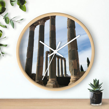 "Lost in Ancient Ruins: A Wanderlust Odyssey" - The Alien Wall Clock