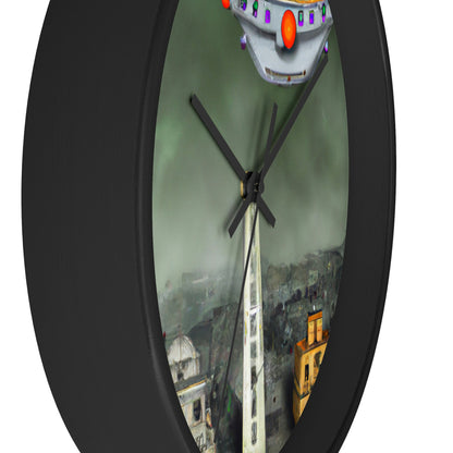 "Conundrum in the Ruins" - The Alien Wall Clock