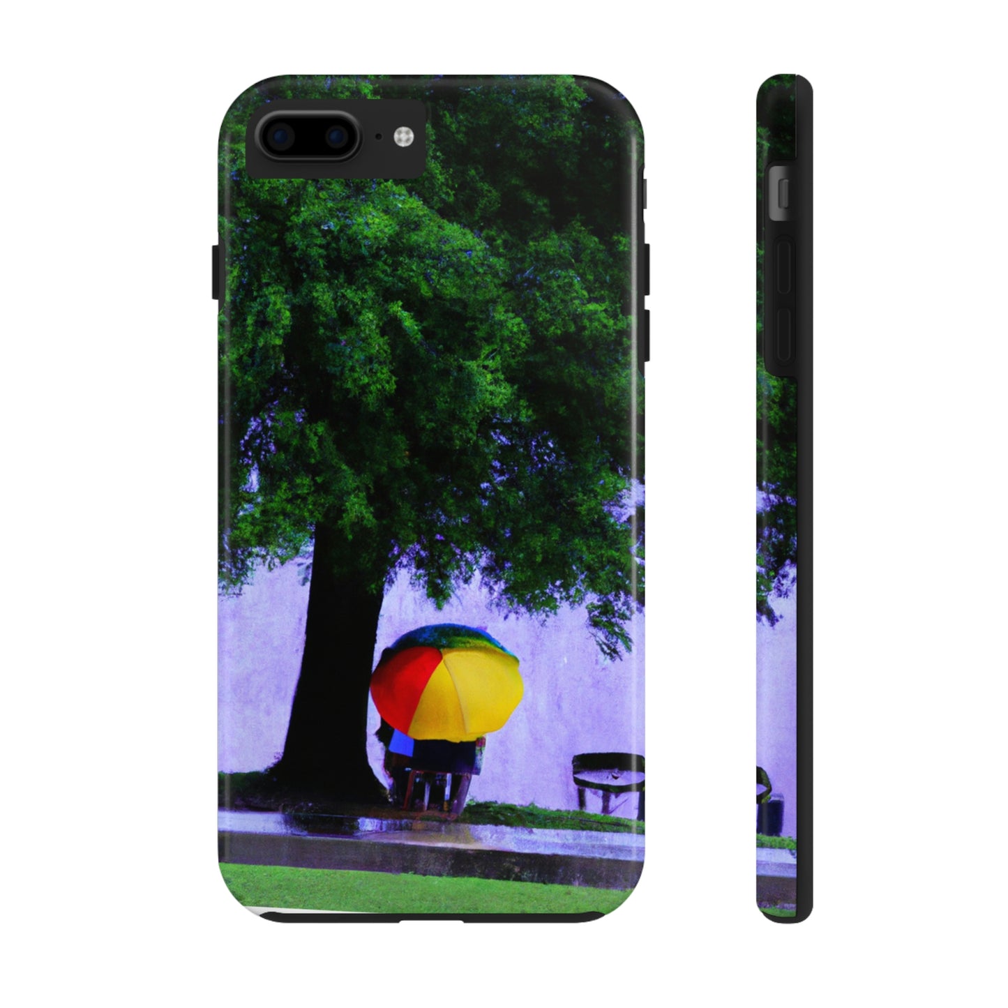 "Beneath the Rainy Sky." - The Alien Tough Phone Cases