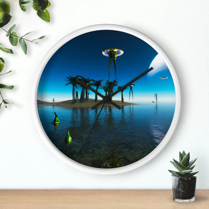 "Invasion of the Island E.T.s" - The Alien Wall Clock