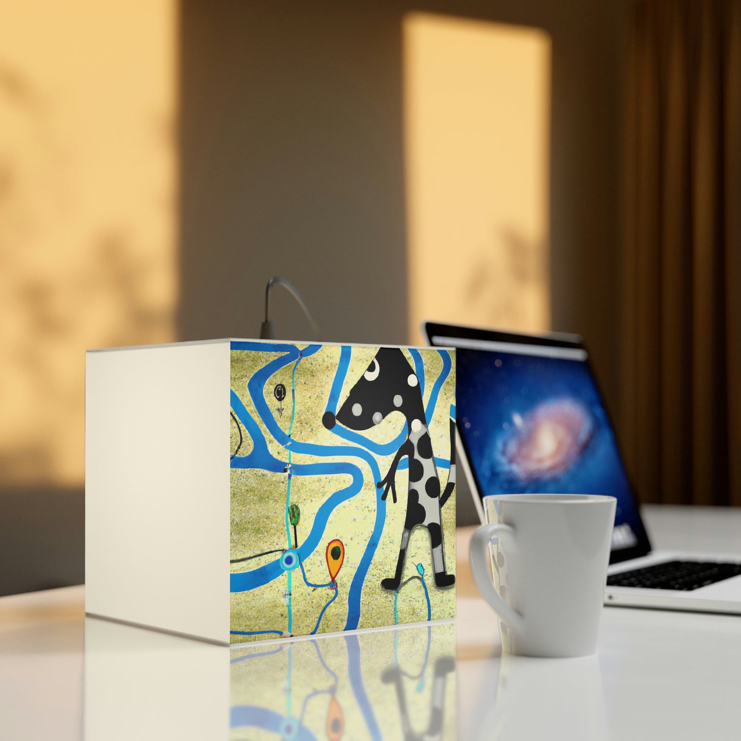 "A Lost Dog's Journey Home" - The Alien Light Cube Lamp