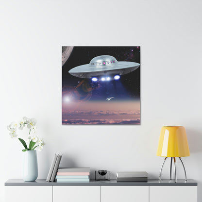 "Invasion des kosmischen Himmels" - Die Alien-Canva