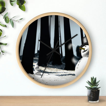 "Chilly Adventures in the Enchanted Forest" - The Alien Wall Clock