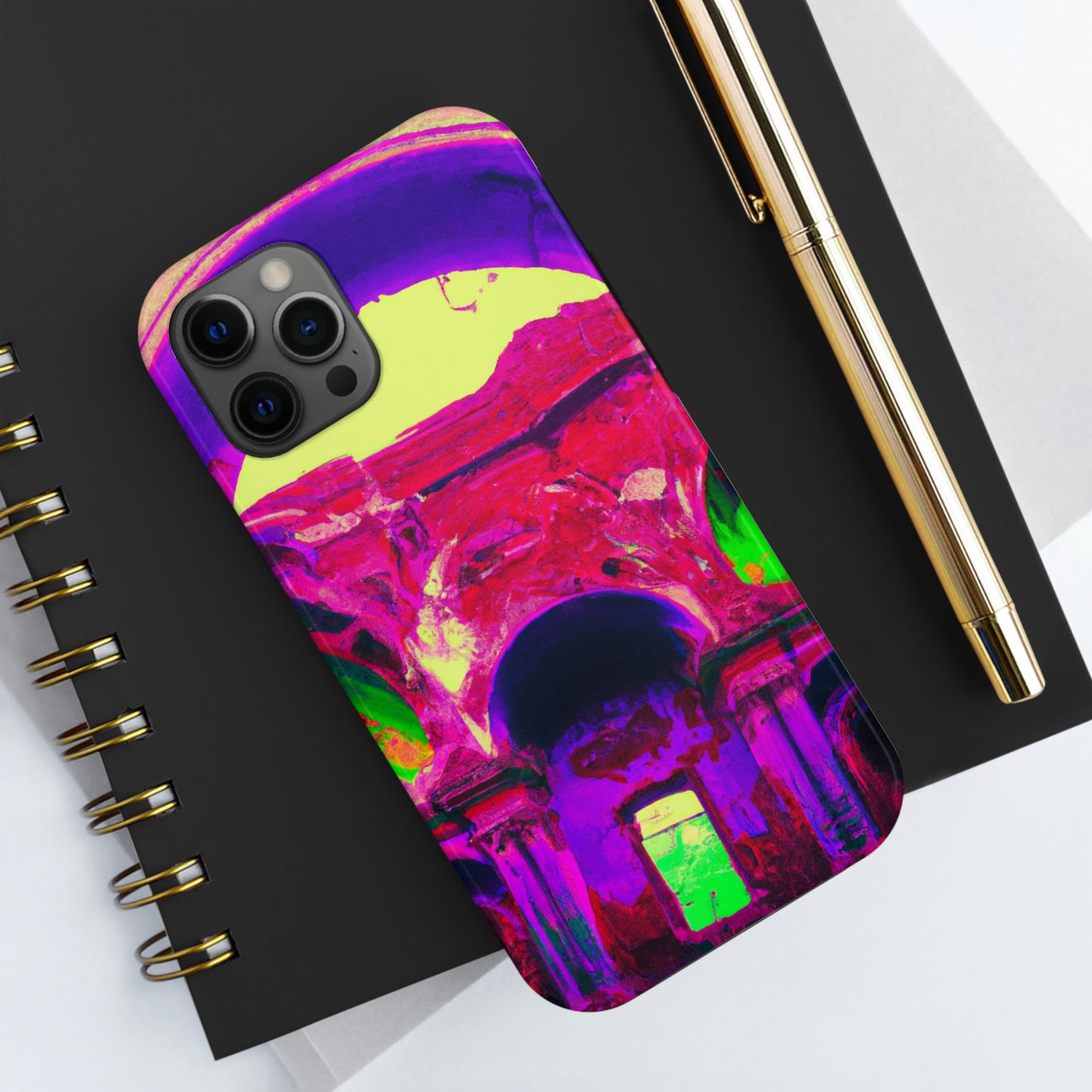 Locura mística: colores locos en la catedral olvidada: las fundas para teléfonos Alien Tough