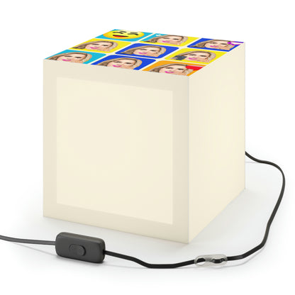 "Emoji-zing a Celebrity: A Pop Art Portrait" - The Alien Light Cube Lamp