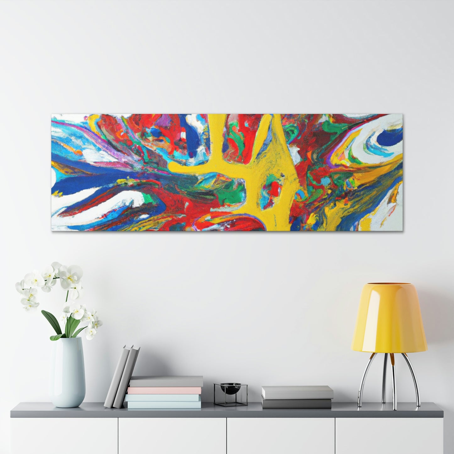 Synesthetic Symphony: An Abstract Painting - The Alien Canva.