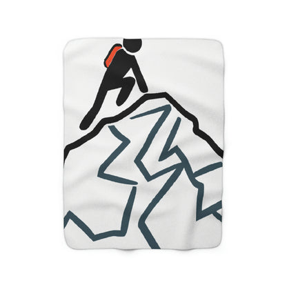 "Ascending the Summit" - The Alien Sherpa Fleece Blanket