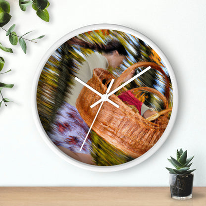 "Autumn Picnic in the Forest" - The Alien Wall Clock