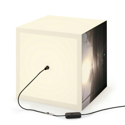 "A Gleaming Dawn in a Misty City". - The Alien Light Cube Lamp