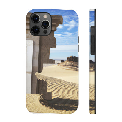 "Lost in the Sands: Discovering the Ancient Temple" - The Alien Tough Phone Cases