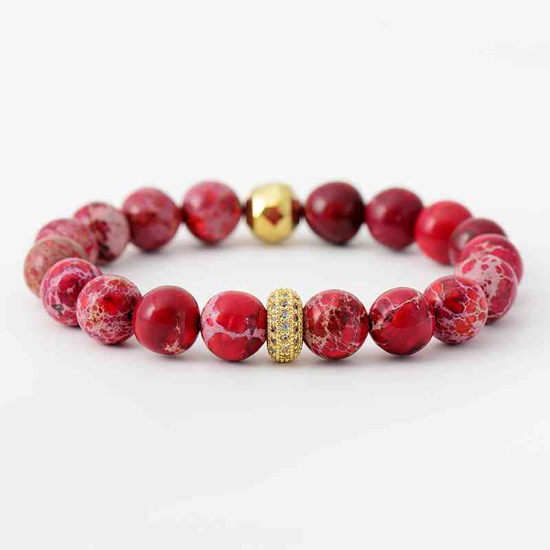 Natural Stone Beaded Bracelet