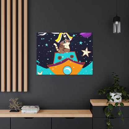 The Intergalactic Feline Pirate - The Alien Canva