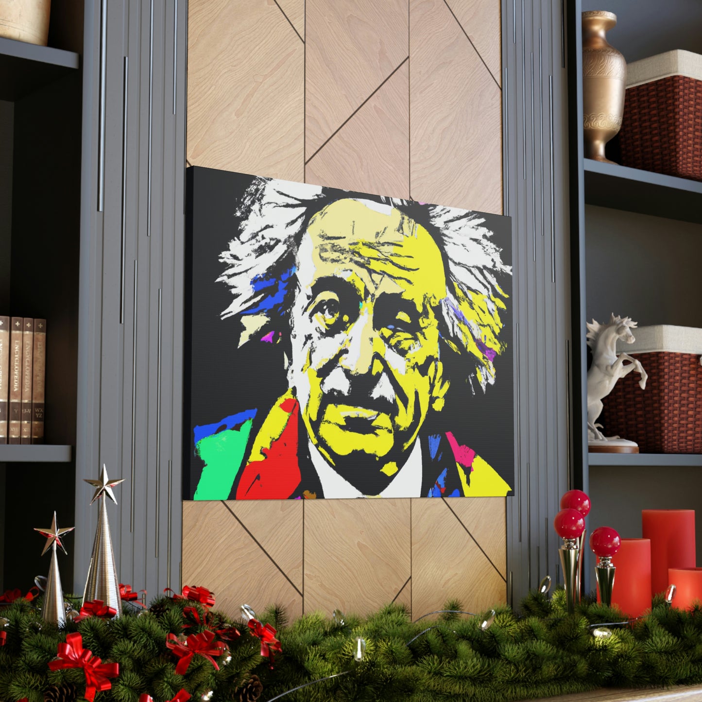 "Albert Einstein: Ein Pop-Art-Porträt" - The Alien Canva