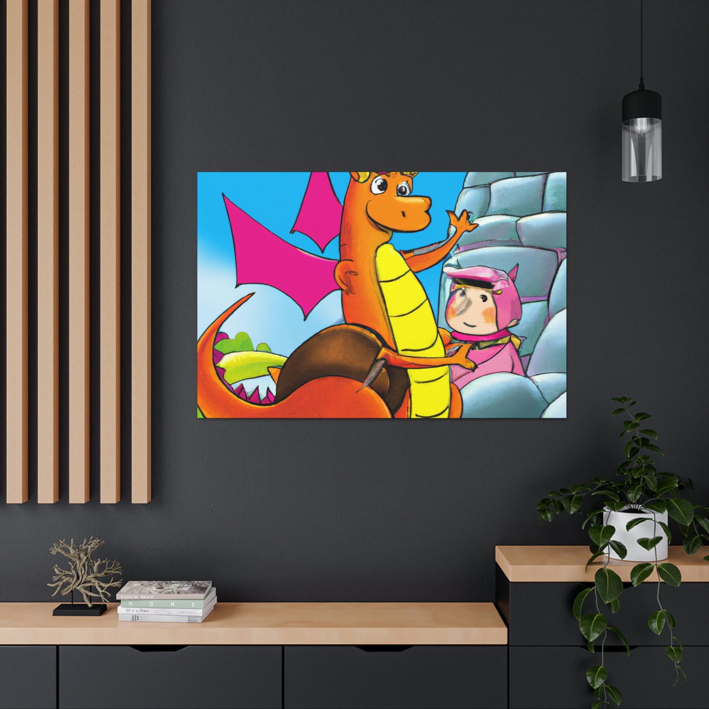 "The Knight and the Baby Dragon" - The Alien Canva