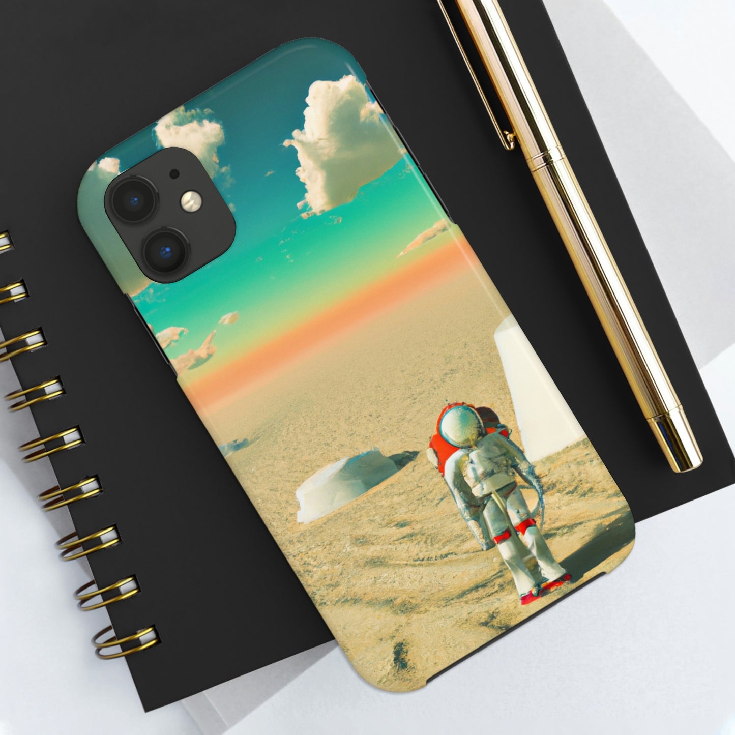 "A Strayed Astronaut: Alone on a Forlorn Planet" - The Alien Tough Phone Cases