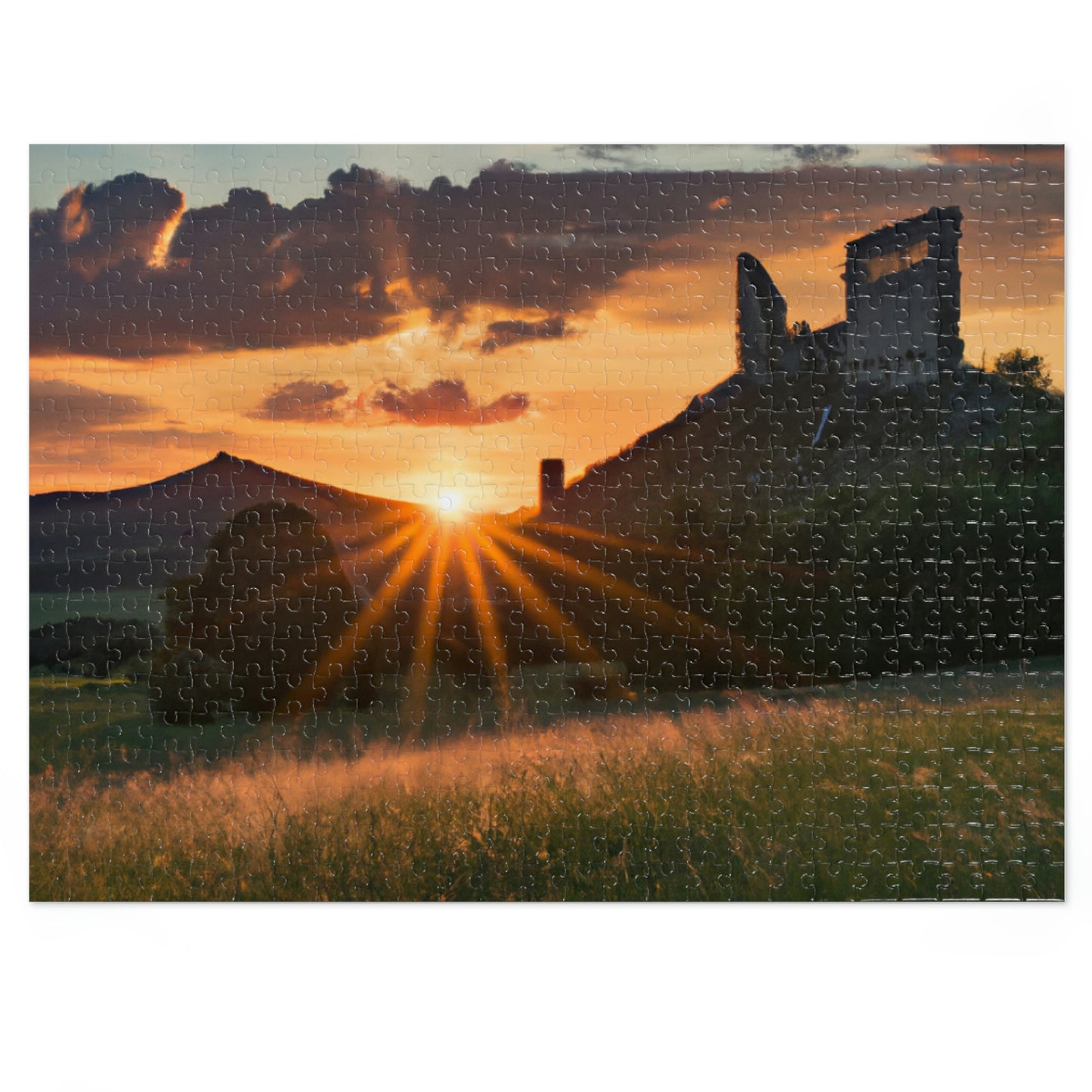 "Enchanted Evening at an Abandoned Castle" - The Alien Jigsaw Puzzle