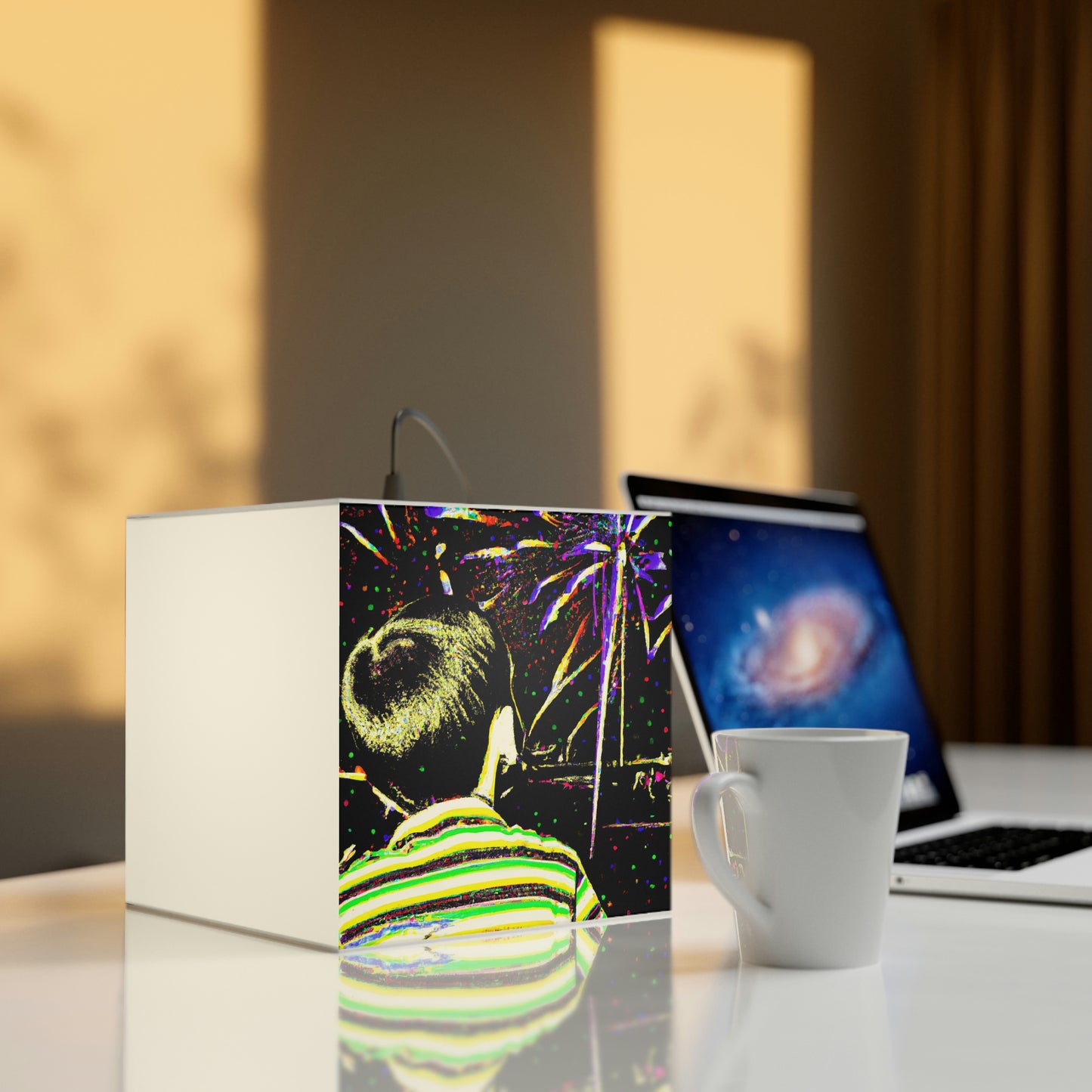 "A Nighttime Spectacle of Wonder" - The Alien Light Cube Lamp