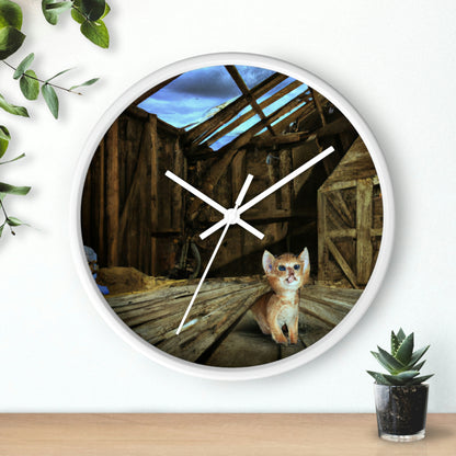 "Kitten in the Barn: A Lost Tale of Love and Courage" - Die Alien-Wanduhr