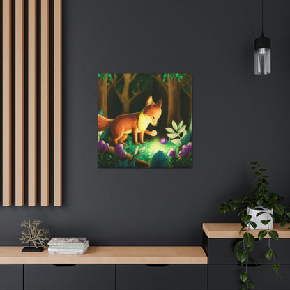 "The Gem-Seeking Fox in the Enchanted Forest" - The Alien Canva