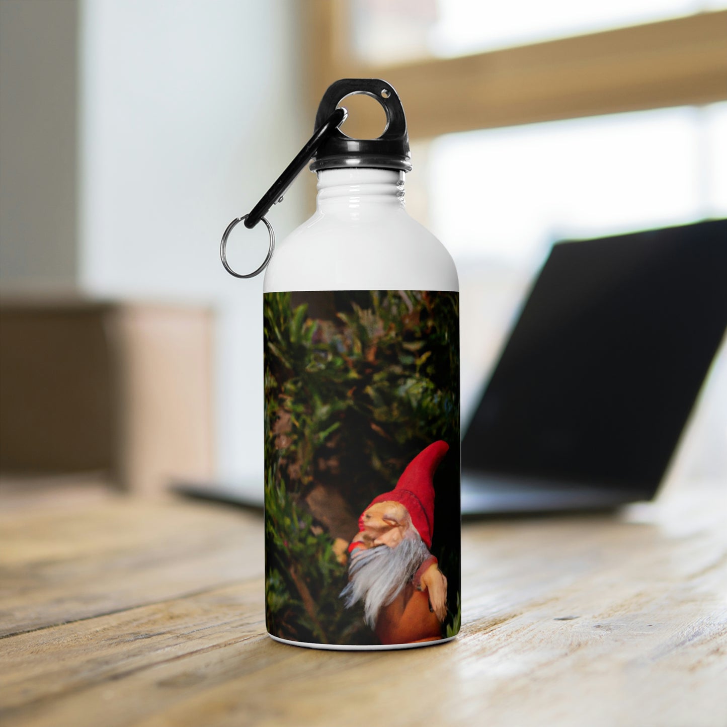 The Gnome's High-Rise Adventure - The Alien Stainless Steel Water Bottle