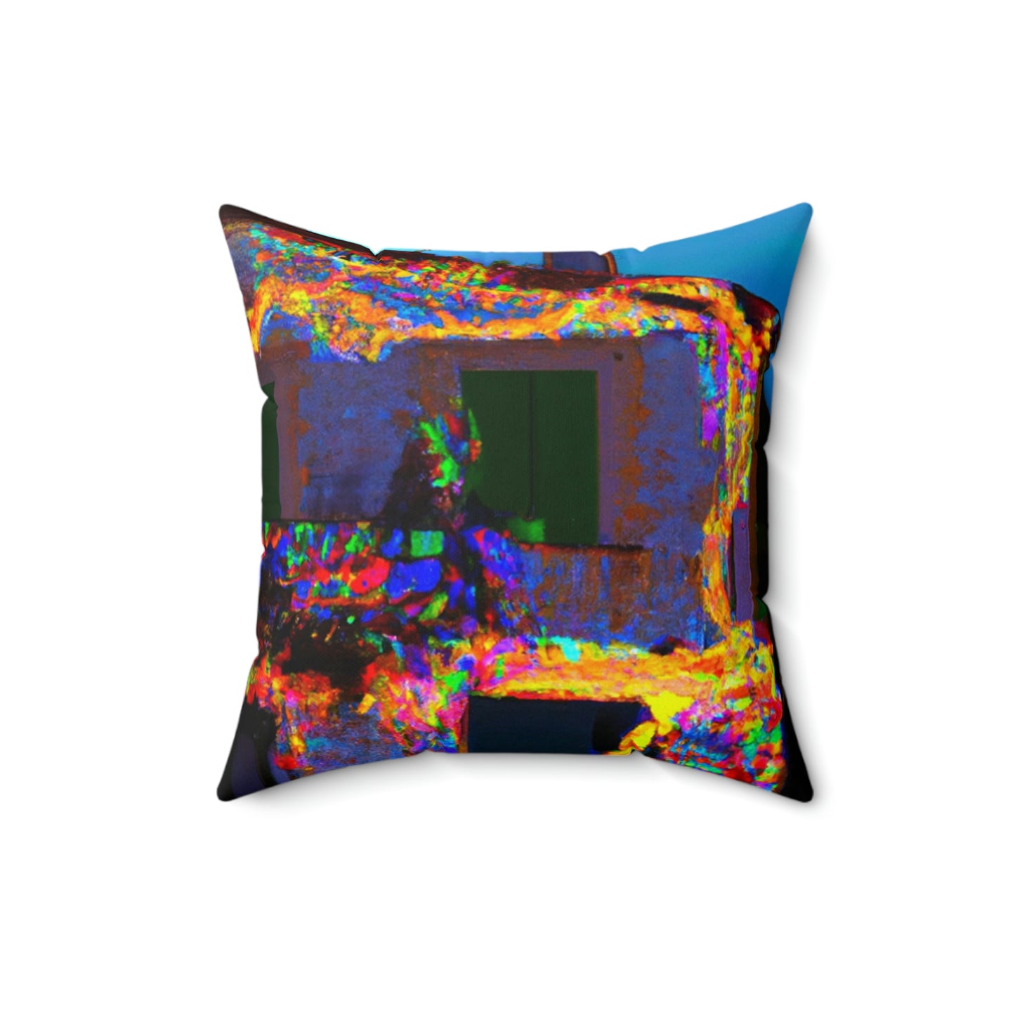 "Iluminación mágica: una sorpresa del solsticio de verano" - The Alien Square Pillow