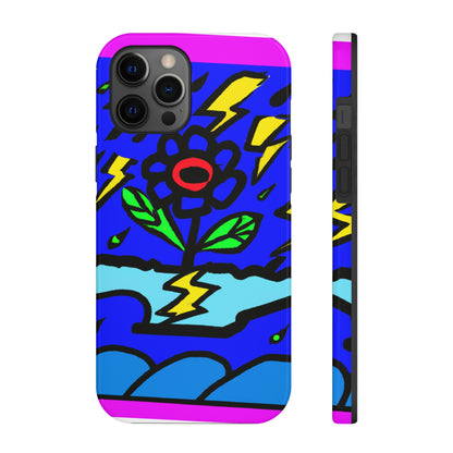 "A Bold Bloom Amidst the Storm" - The Alien Tough Phone Cases