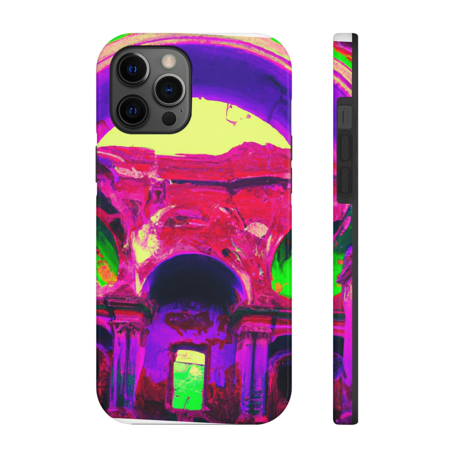 Locura mística: colores locos en la catedral olvidada: las fundas para teléfonos Alien Tough