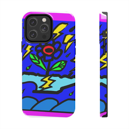 "A Bold Bloom Amidst the Storm" - The Alien Tough Phone Cases