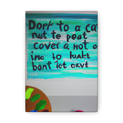 Paint the Words: An Artist's Quote Inspired Creation - Canvas