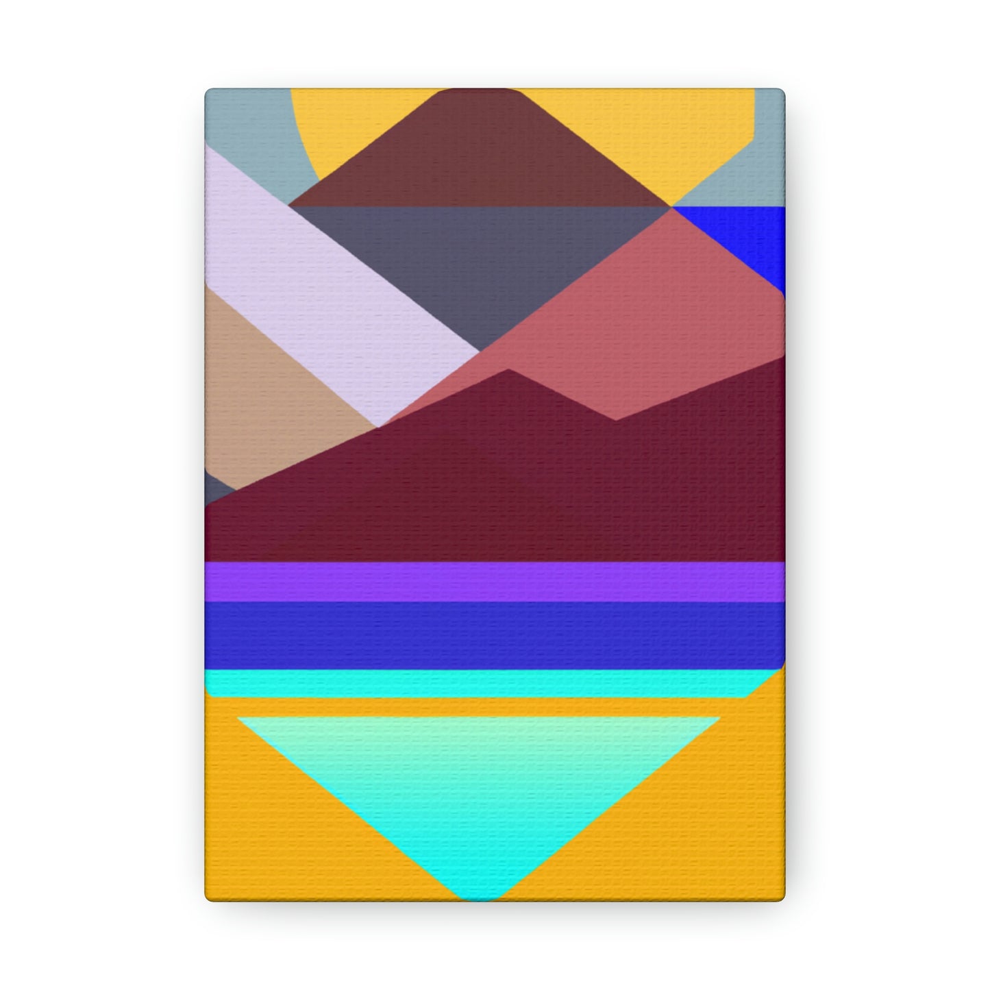 "Geometric Landscape" - Canvas