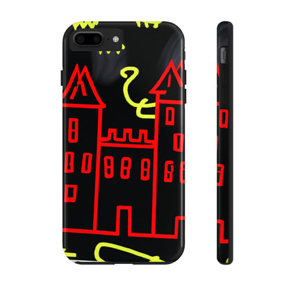 "Una sombra embrujada: Los oscuros secretos del viejo castillo en una noche sombría" - The Alien Tough Phone Cases