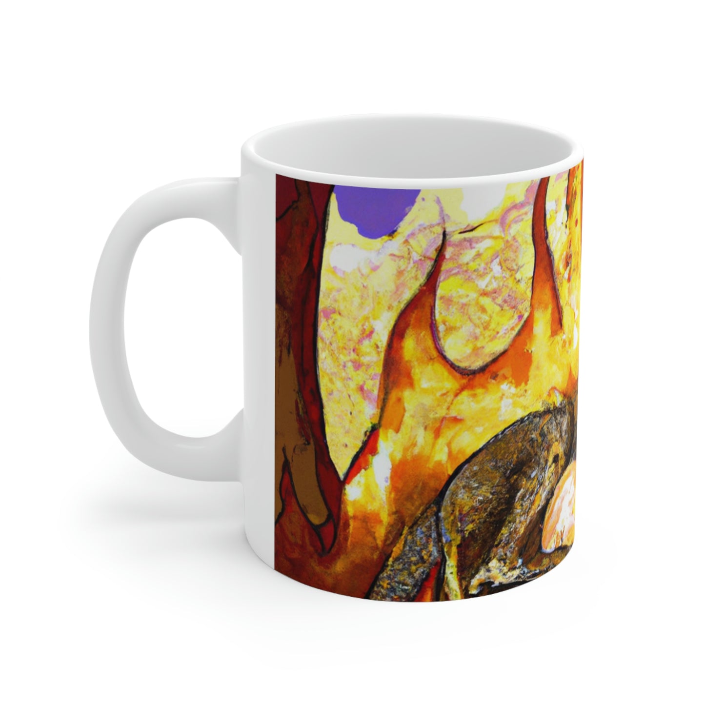 "A Slumbering Dragon in an Infernal Embrace" - The Alien Ceramic Mug 11 oz