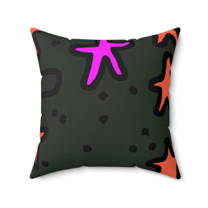 "Abandoned in the Glittering Night Sky" - The Alien Square Pillow