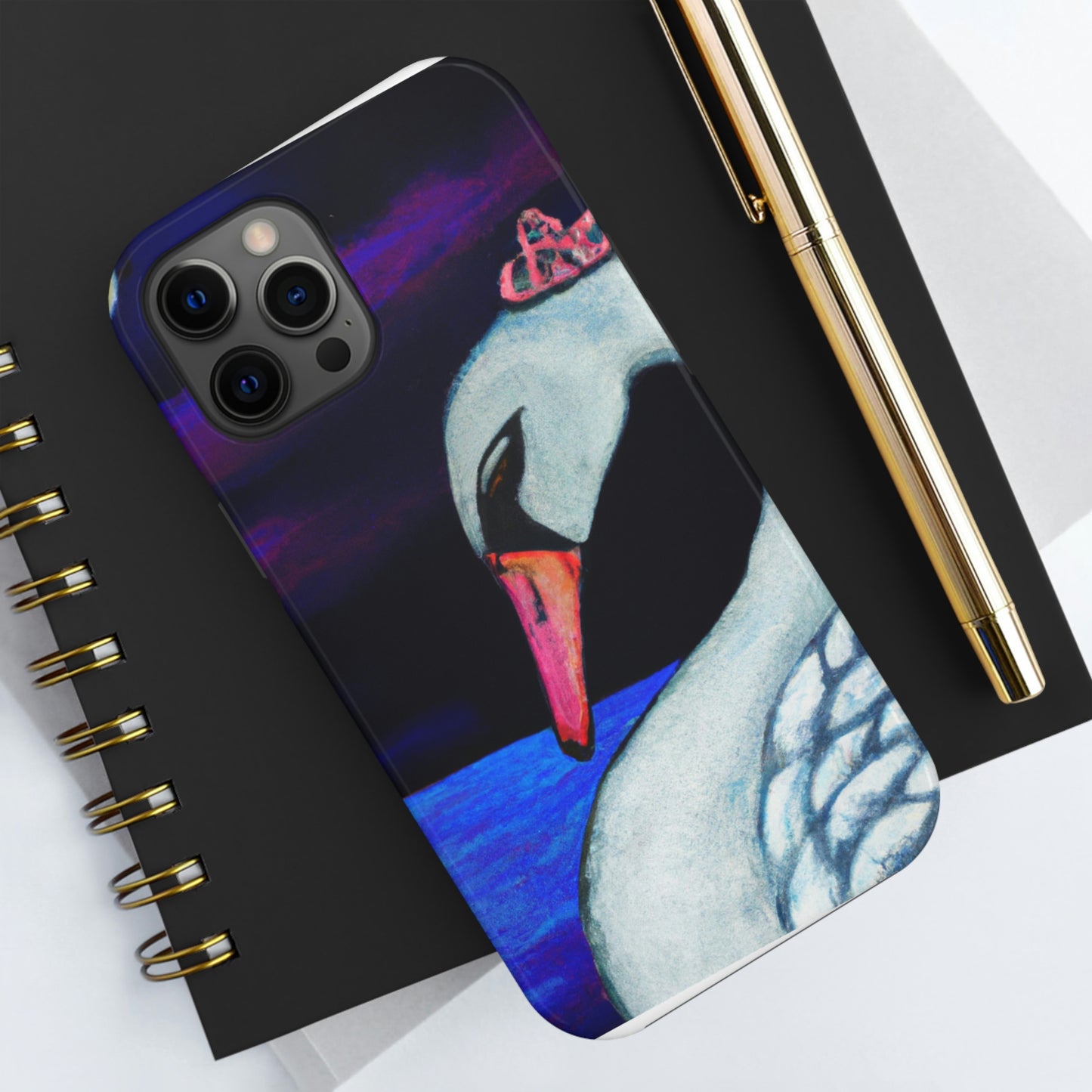 "A Swan's Lament: The Widwed Heavens" - Die Alien Tough Phone Cases