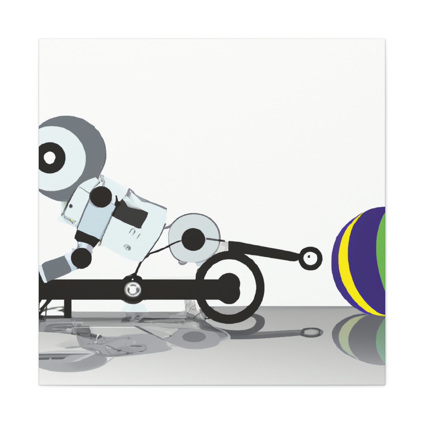 Roboter-Rebounder - Die Alien-Canva