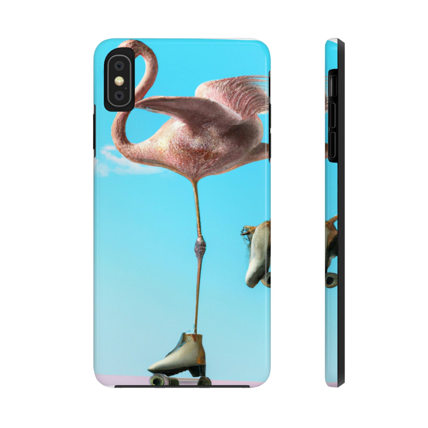 "Flamingo Skates!" - The Alien Tough Phone Cases