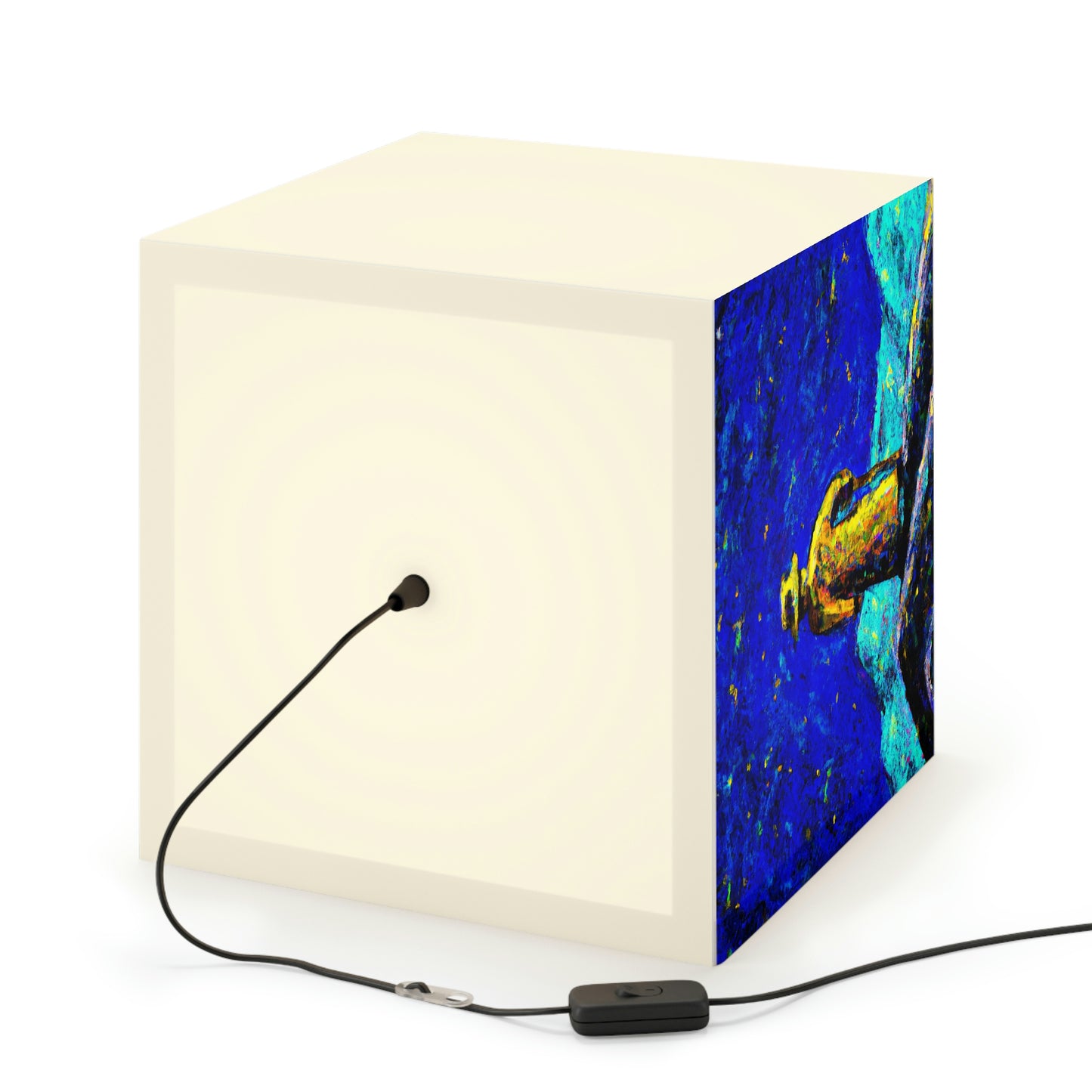 "Lone Mage on the Frozen Summit" - The Alien Light Cube Lamp