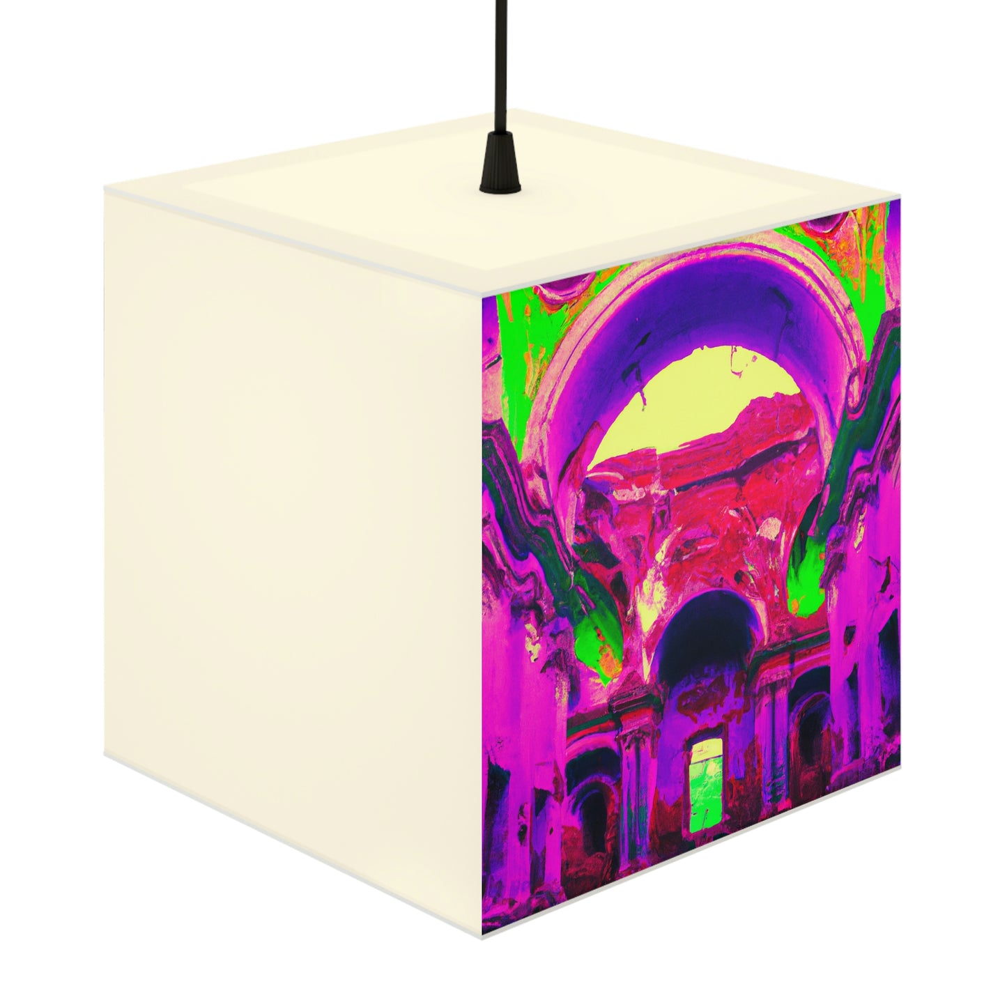 Mystical Madness: Crazy Colors in the Forgotten Cathedral - The Alien Light Cube Lamp