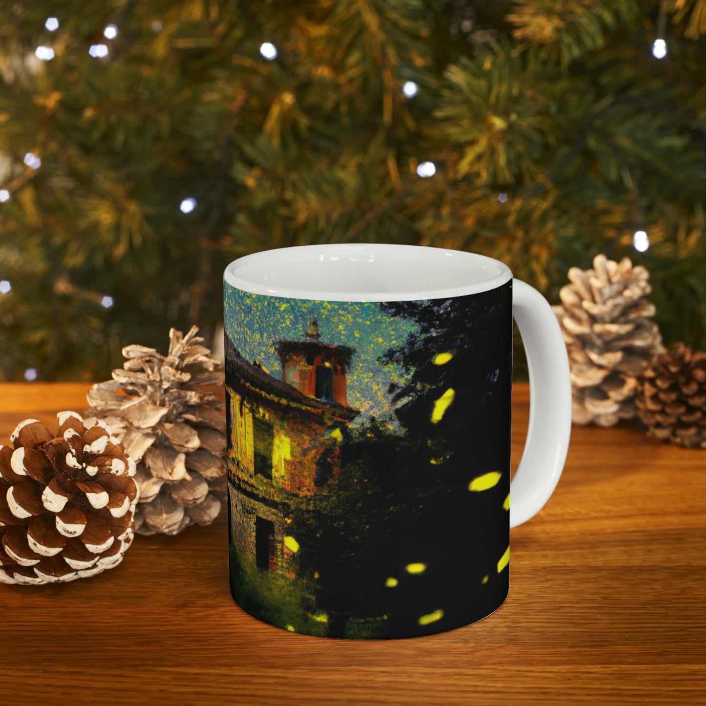 „A Shining Embrace of Fireflies“ – The Alien Keramiktasse 11 oz