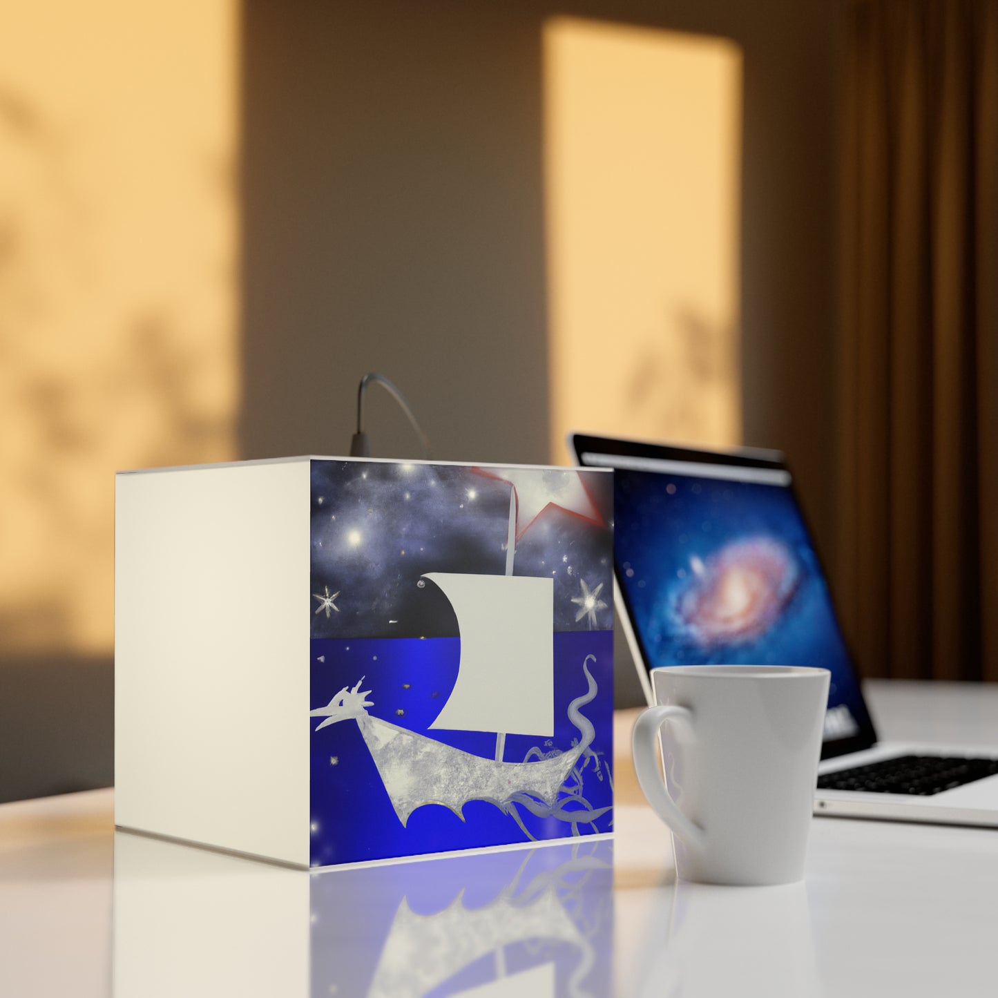 Illusion der Unendlichkeit: Eine kosmische Reise – Die Alien Light Cube Lampe