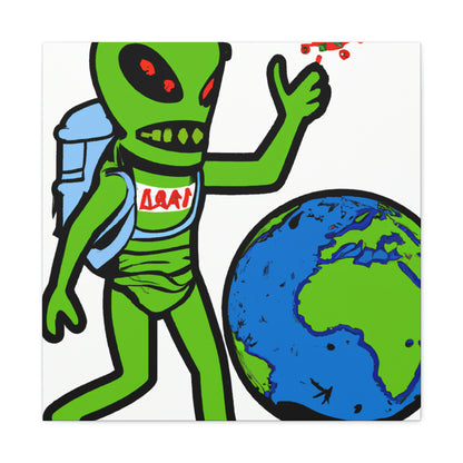 "Armageddon: Alien Exterminators vs Earth's Doom" - The Alien Canva