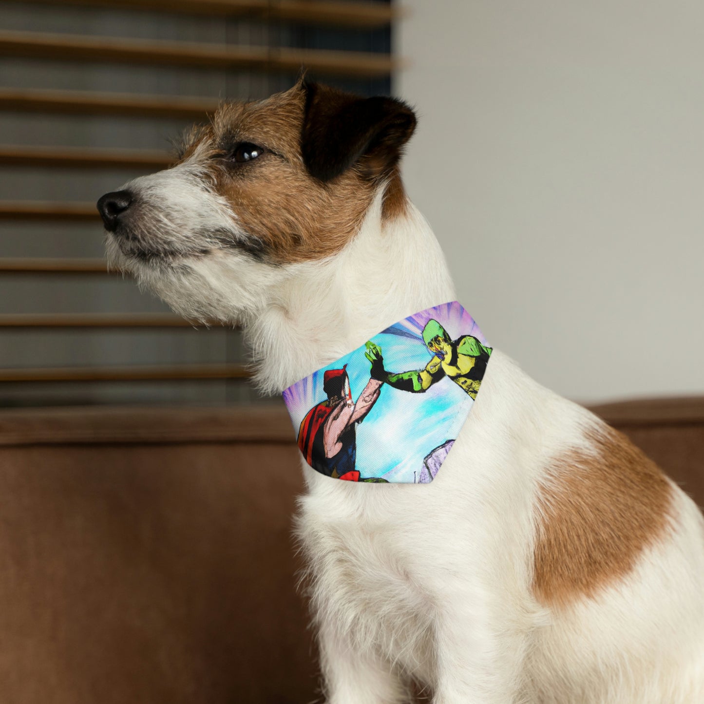 ¡Enfrentamiento de superhéroes! - El collar de bandana para mascota alienígena